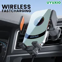 UYUXIO 66W  Wireless Car Charger Super Fast Charging Auto Clamping Air Vent Car Phone Holder for iPhone 16 15 14 Pro Max 13 12