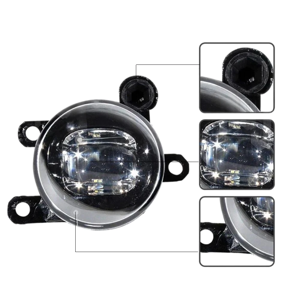 Upgrade LED Fog Lights DRL For Volvo XC40 2018-2022 14W Pair H11 Factory Replace Fog Driving Lamp Car Daytime Running Lamp