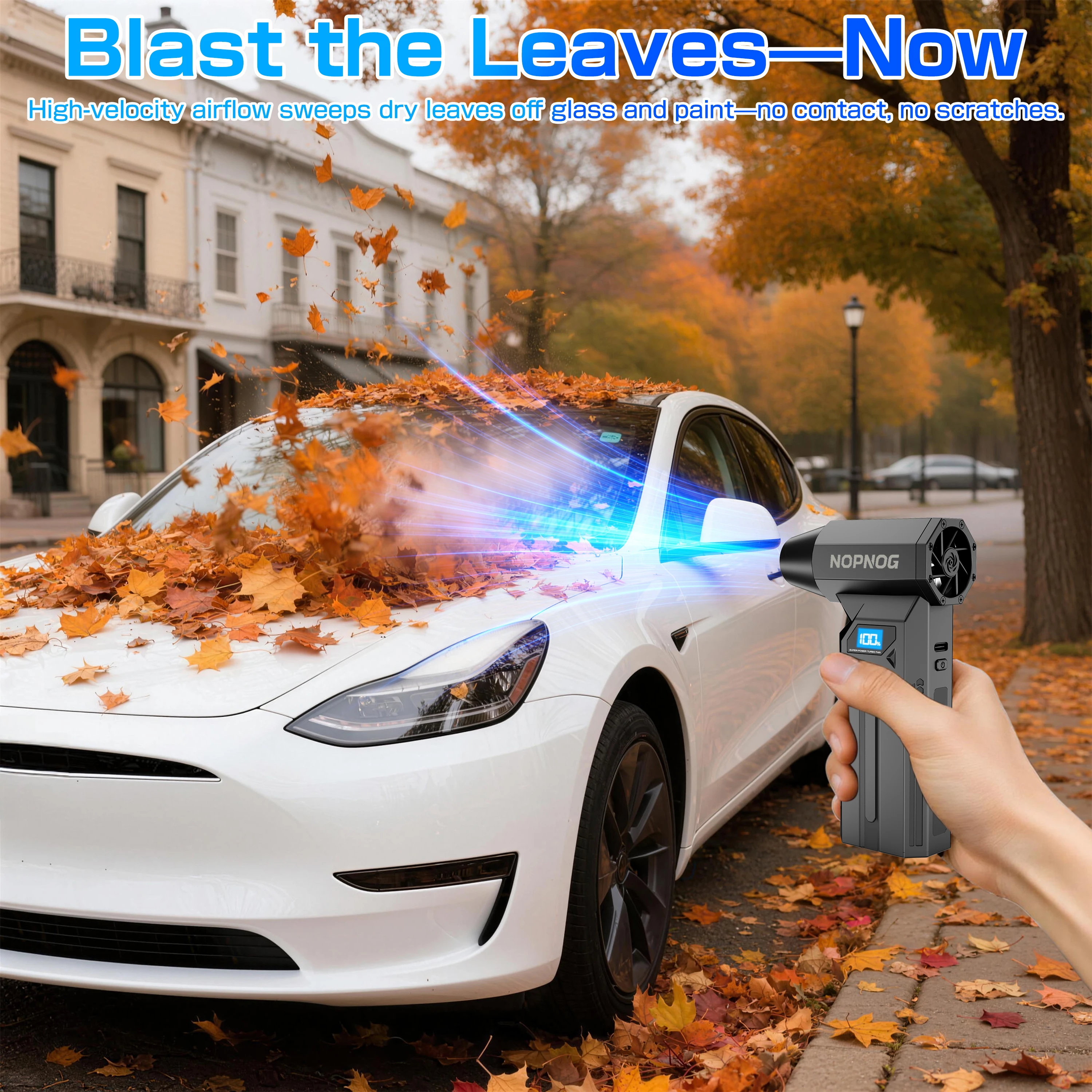 سيارة توربو منفاخ مروحة إزالة الثلوج تهب الثلوج تنظيف ضربة أدوات اكسسوارات السيارات يده مروحة نفاثة عنيفة منفضة الهواء الكهربائية #3