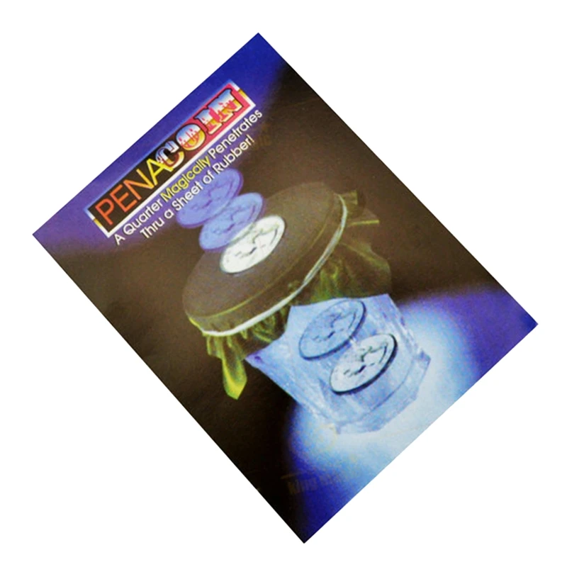 

Amazing Coin Tricks Coin Penetration Sheet Trick Easter Halloween Supplies for Hobbyist Magician Gift