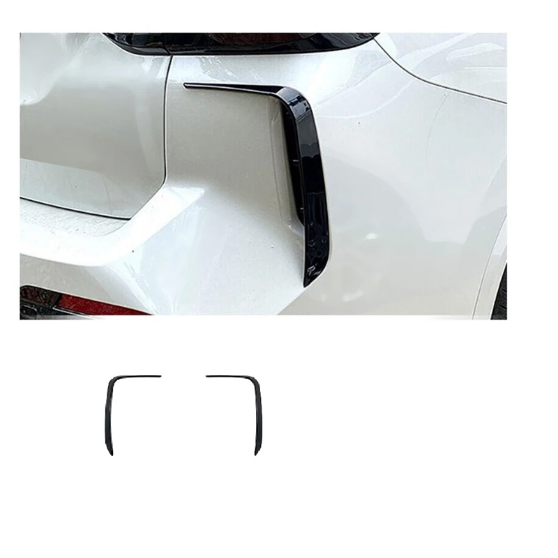 Car Glossy Black Rear Bumper Splitter Spoiler Rear Canard Air Vent Trim For BMW X3 G01 LCI M Sport 2022-2023 Auto Supplies Parts