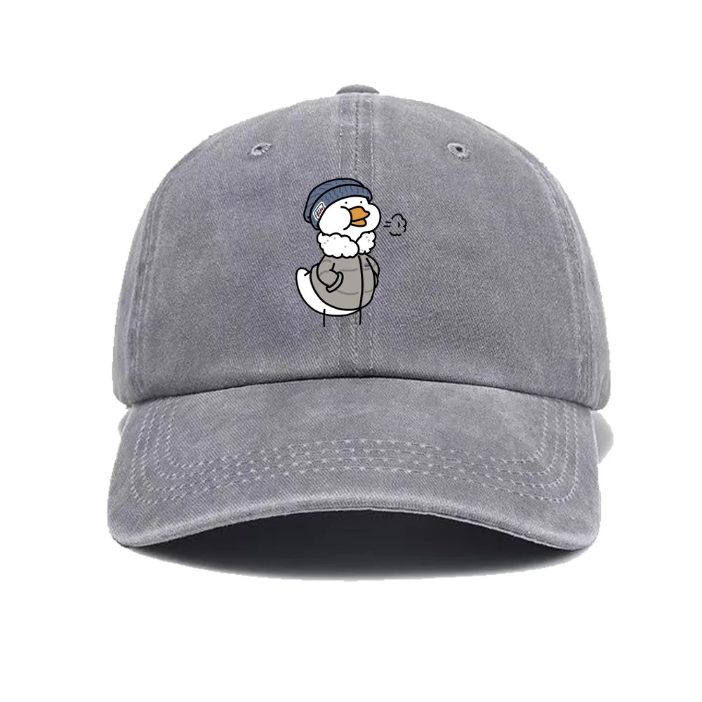 قبعة بيسبول مطبوعة بشكل لطيف، قبعة كلاسيكية منقار البط للرجال والنساء، للسفر في الهواء الطلق، حماية من الشمس والتظليل