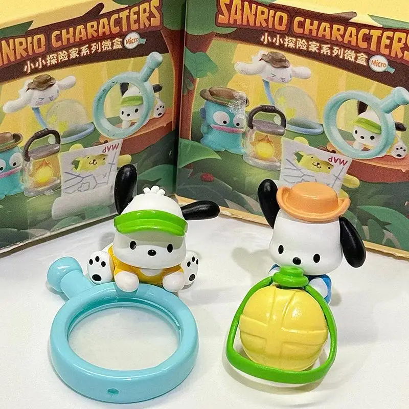 Genuine Sanrio Little Explorer Series MINI Micro Box Blind Box Figure Trendy Peripheral Desktop Ornaments Toys Gifts