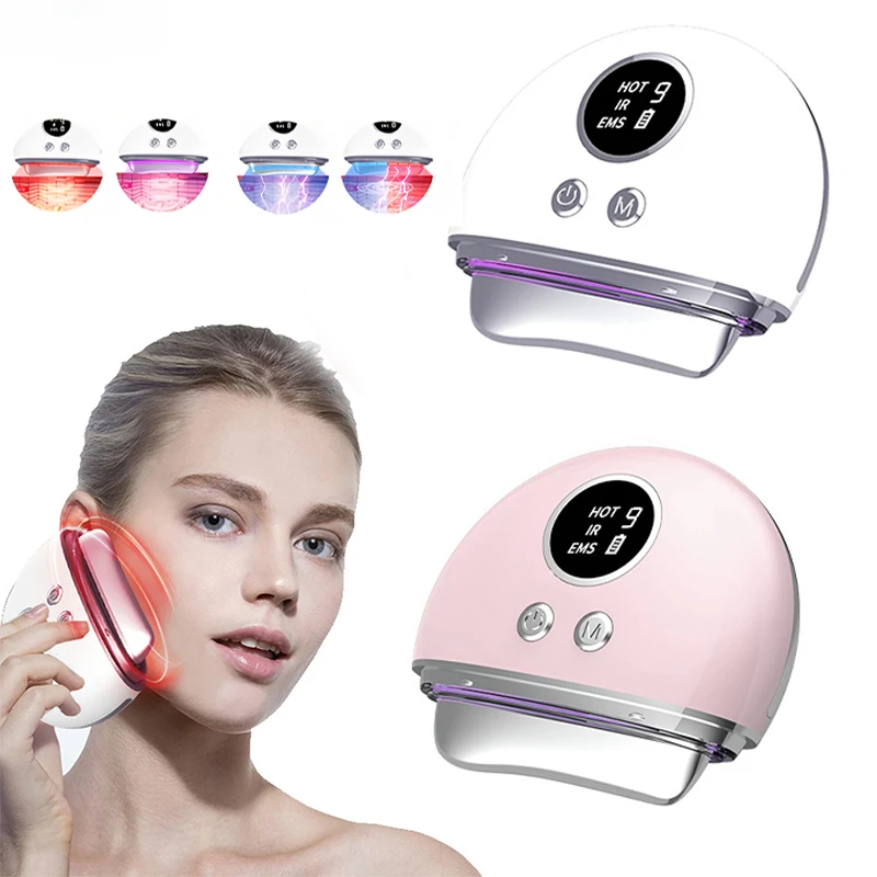 Facial massage device, guasha beauty device 2024 new product, massage introduction, lifting, hot compress, vibration