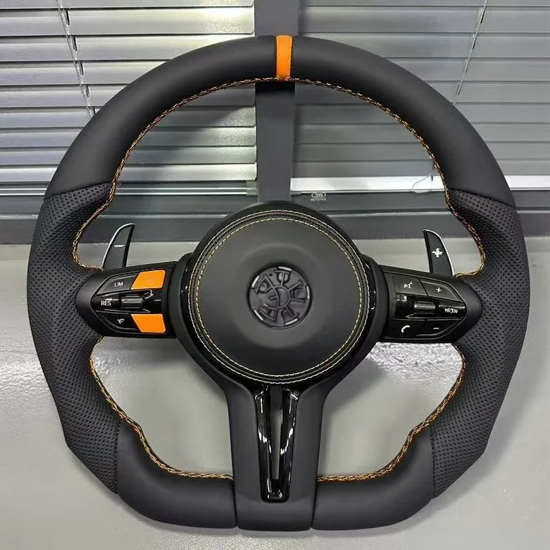 Car Steering Wheel Leather For BMW F10 F11 F07 F20 F22 F30 F36 X5 F15 X6 F16 X3 F25 X4 F26 M3 F80 Steering Wheel Accessorie