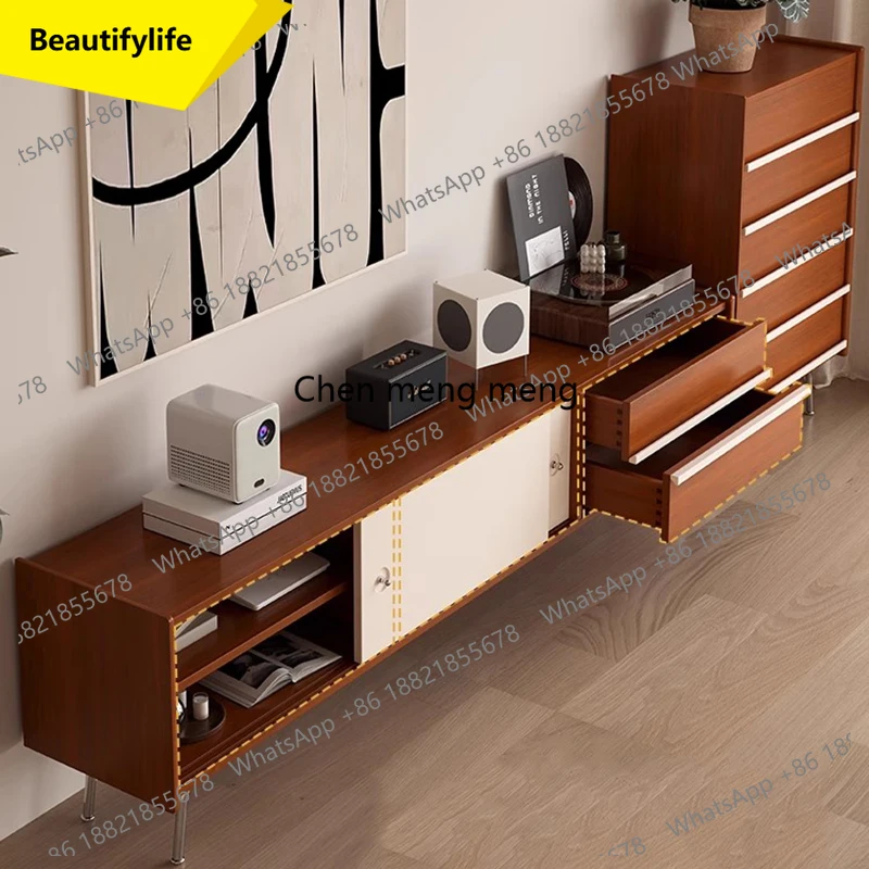 

Тумба под телевизор A55 с выдвижными ящиками, современный деревянный дизайнерский стол для ТВ, универсальная подставка для телевизора, модная мебель для гостиной