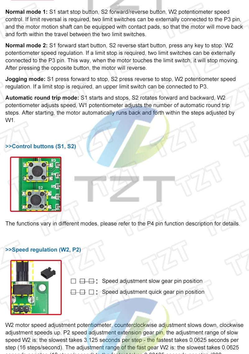 DC 5V-12V 6V Schrittmotor-Antriebsmodul Mini 2-Phasen 4-Draht 4-Phasen 5-Draht Multifunktions-Schrittmotor-Geschwindigkeitssteuerplatine – Detail 2