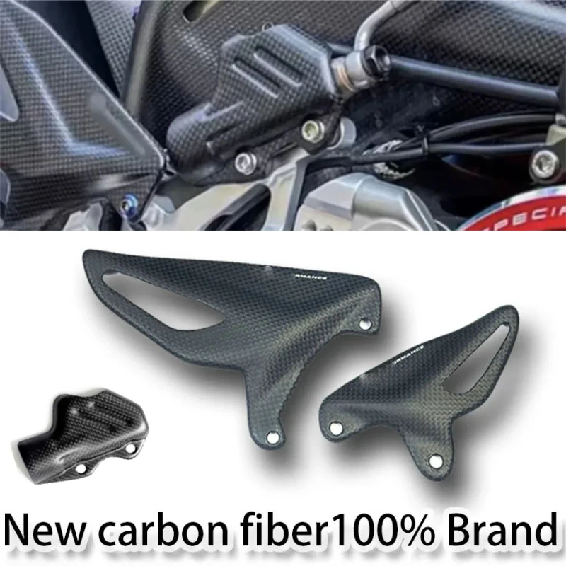 

Carbon fiber pump cover protects the foot wing Rearset For DUCATI Panigale V4/S/R Streetfighter V2 V4/S 18-24 bumper car fitting