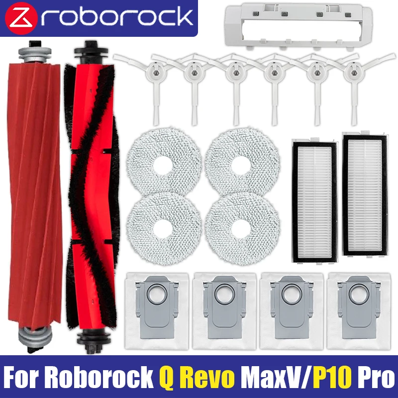 

Roborock Q Revo Maxv / Roborock P10 Pro Robot Vacuums Main Side Brush Filter Mop Cloths Dust Bag Parts