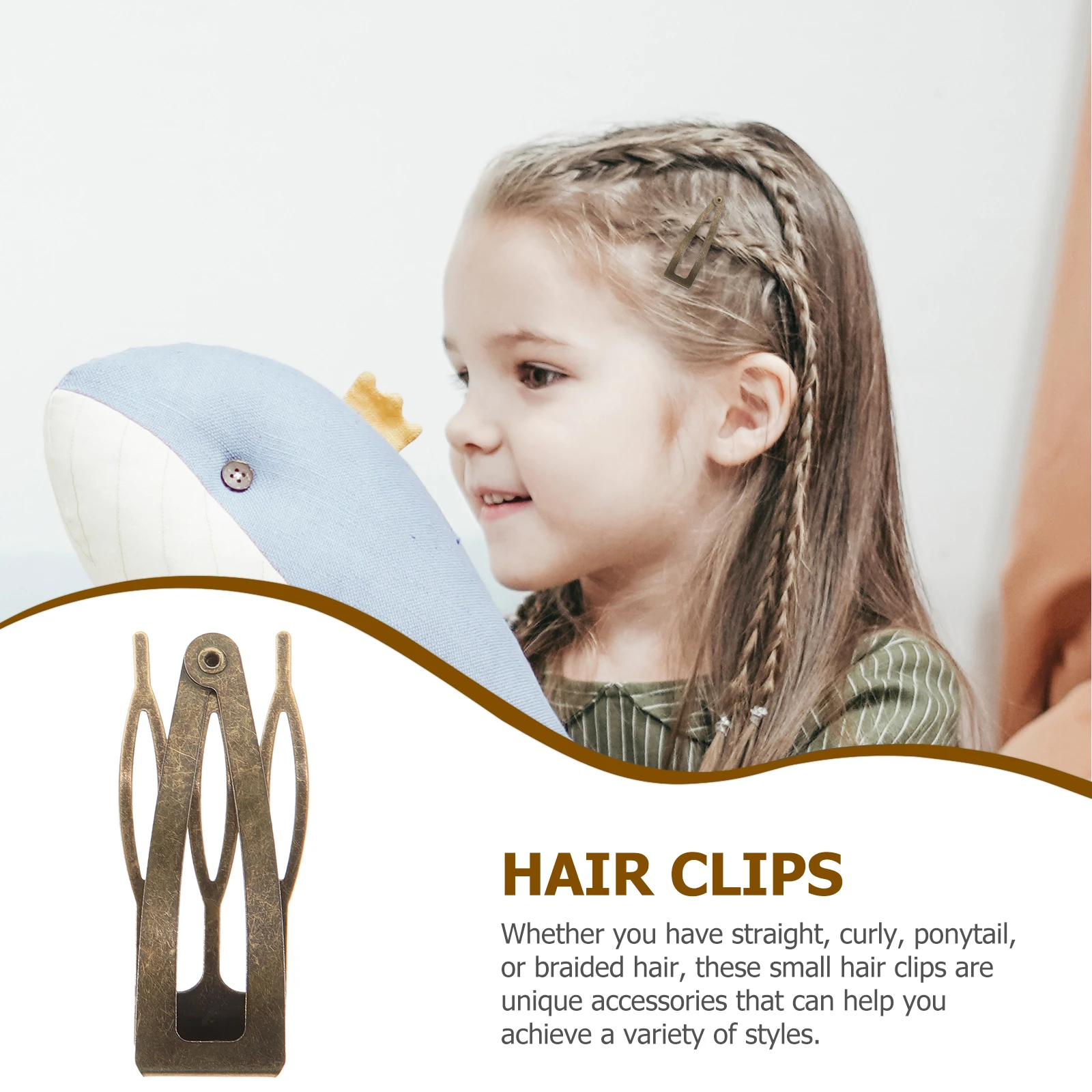 

24Pcs Metal Snap Hair Clips Small Hairpins for Women Girls Fashion Hair Accessories Hairpins Metal Hairpin