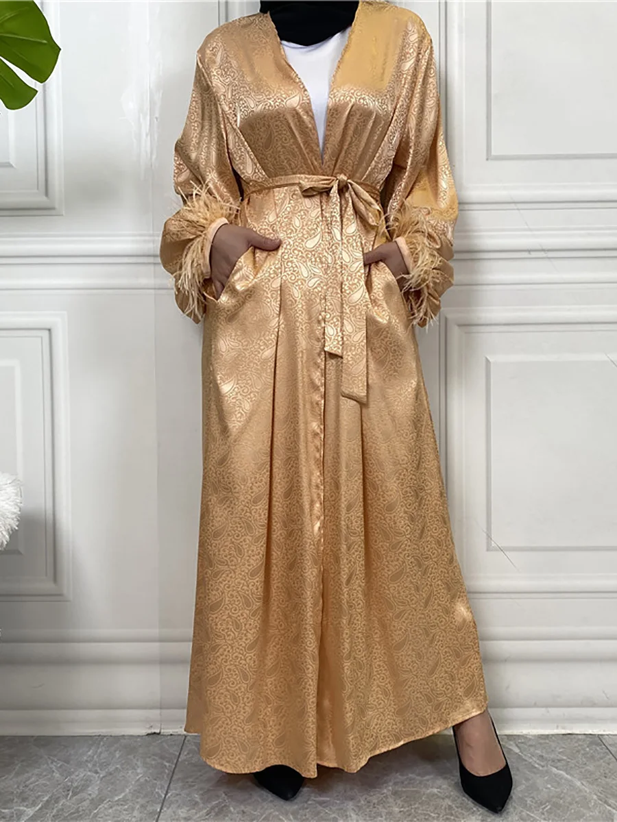 Modest Abaya Ramadan Dubai Robe Femme Musulmane Turkey Kaftan Islamic Clothing Muslim For Women Kimono Caftan Marocain Cardigan