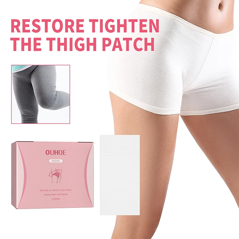 10PCS Tightening Patch Leg Lift Tape Tightening Thigh Patch Smooth And Invisible Patch For Legs Reduce Fine Lines