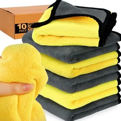 Wholesale Car Cleaning Towels Thicken Microfiber Soft Quick Drying Super Absorbent Window Mirror Wiping Rag Auto Detailing Cloth