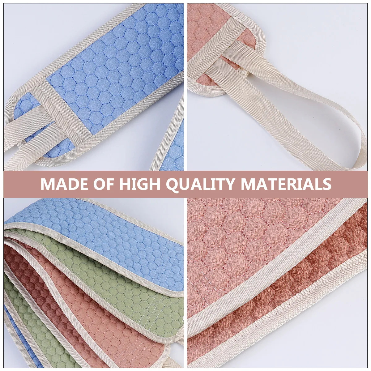 3Pcs Bath Shower Scrubber Double-Side Thickened Scrubber Long Strap Exfoliating Bath Supply Easy Ring-Pull Design