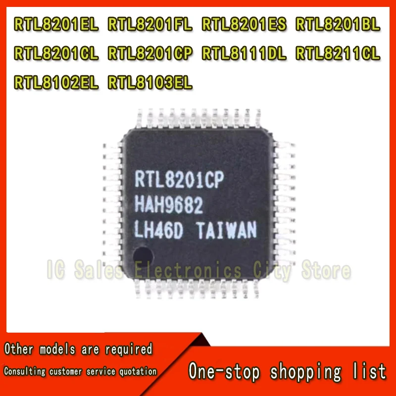 (5 Stück) 100 % neu Rtl8201el Rtl8201fl Rtl8201es Rtl8201bl Rtl8201cl Rtl8201cp Rtl8111dl Rtl8211cl Rtl8102el Rtl8102el QFP-48