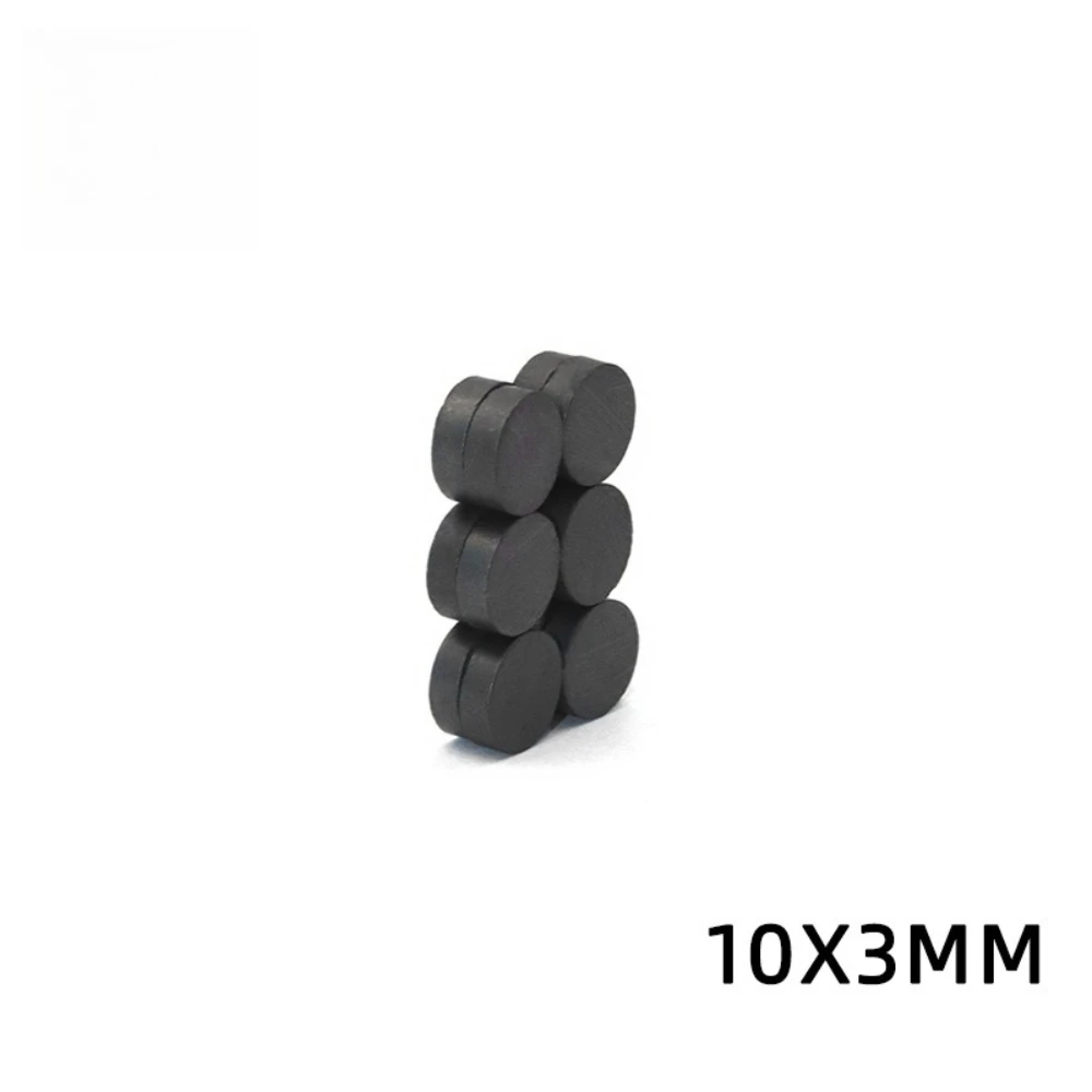 10x3mm Black Round magnets can be flexibly used for refrigerator attachment, office document fixing and DIY crafts 10x3mm