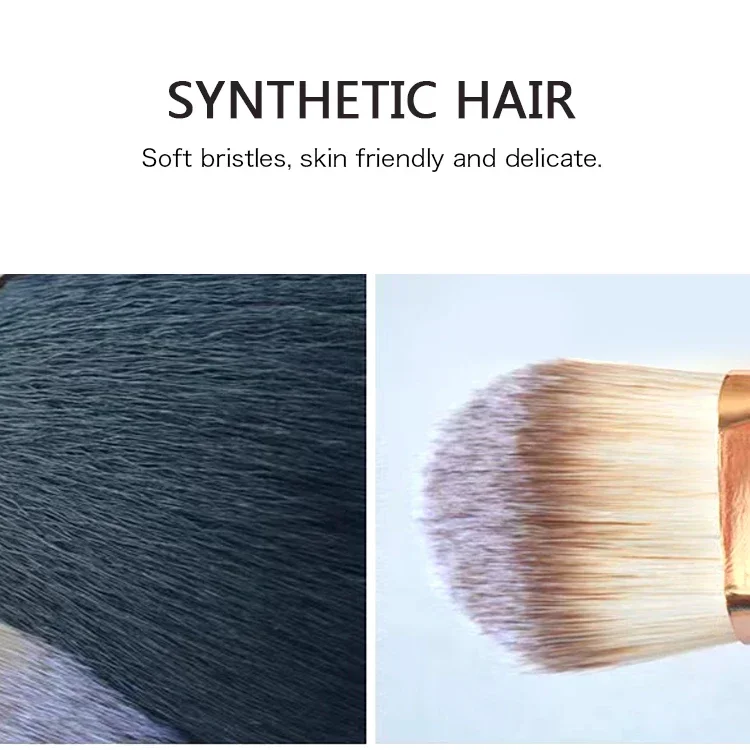 فرش مكياج مكونة من 7 قطع للمبتدئين مع دلو تخزين، مجموعة لجميع الأغراض لمكياج الجزء السفلي والعين، محمولة للغاية للسفر #6