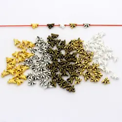 Mix Tibetan Silver Gold Color Small Dragonfly Metal Spacer Loose Bead For Jewelry Making Diy Bracelet Accessories Wholesale