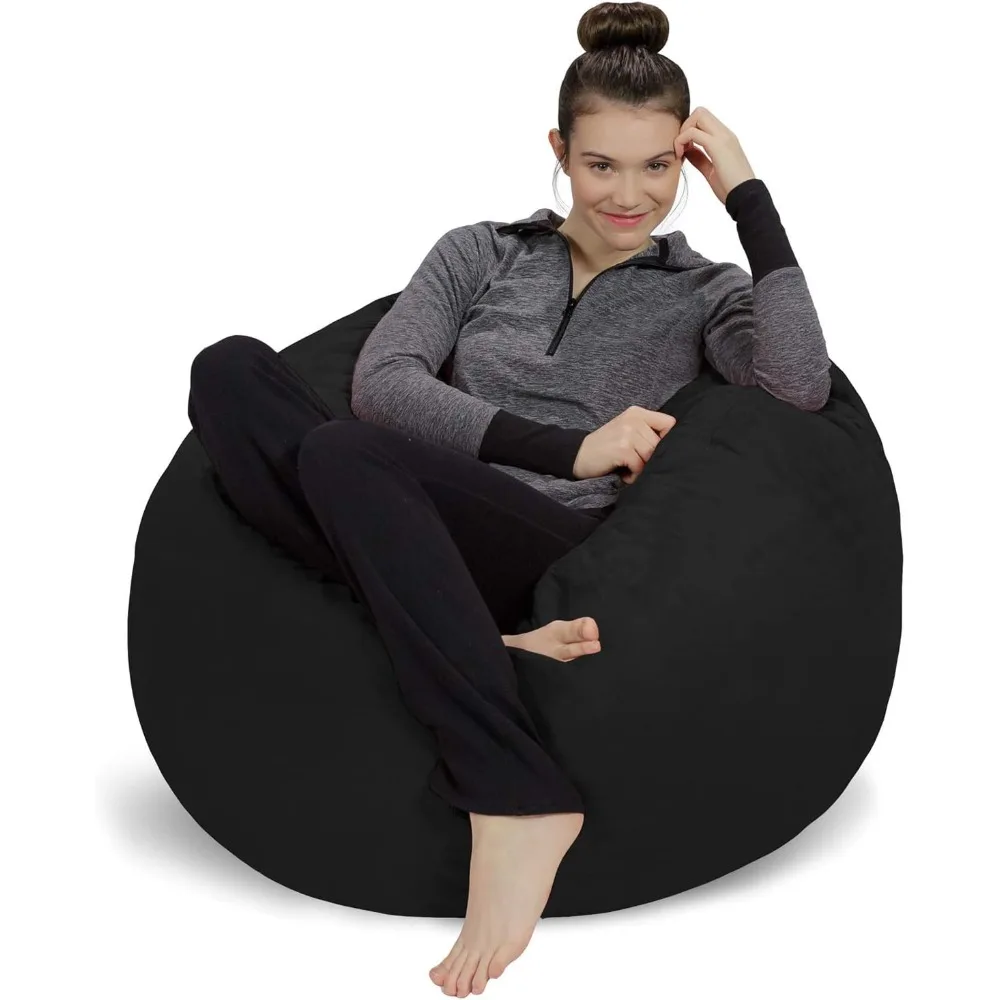 

Sofa Sack - Plush, Ultra Soft Bean Bag Chair with Microsuede Cover - Stuffed Memory Foam Filled Furniture and Accessories