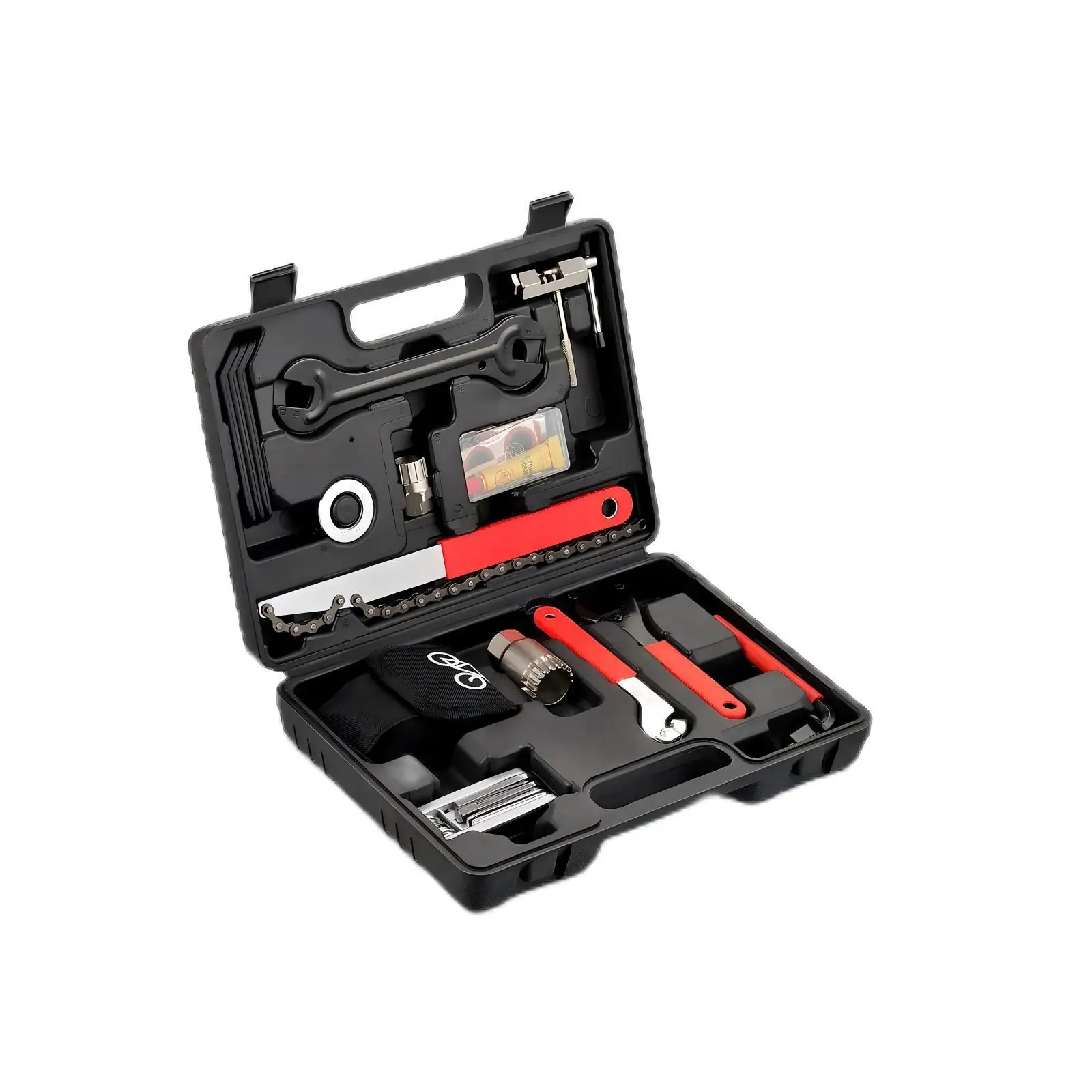 GTYPRO 17-Piece Bike Tool Kit Carbon Steel Bicycle Repair Tool Box Mountain/Road Bike Maintenance Tool Set With Storage For Case