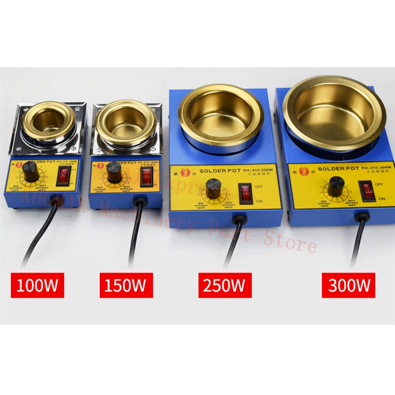 220V 100W 150W 250W 300W Adjustable Solder Pot Stove Tin Melting Soldering Stepless Temperature Control Immersion Furnace