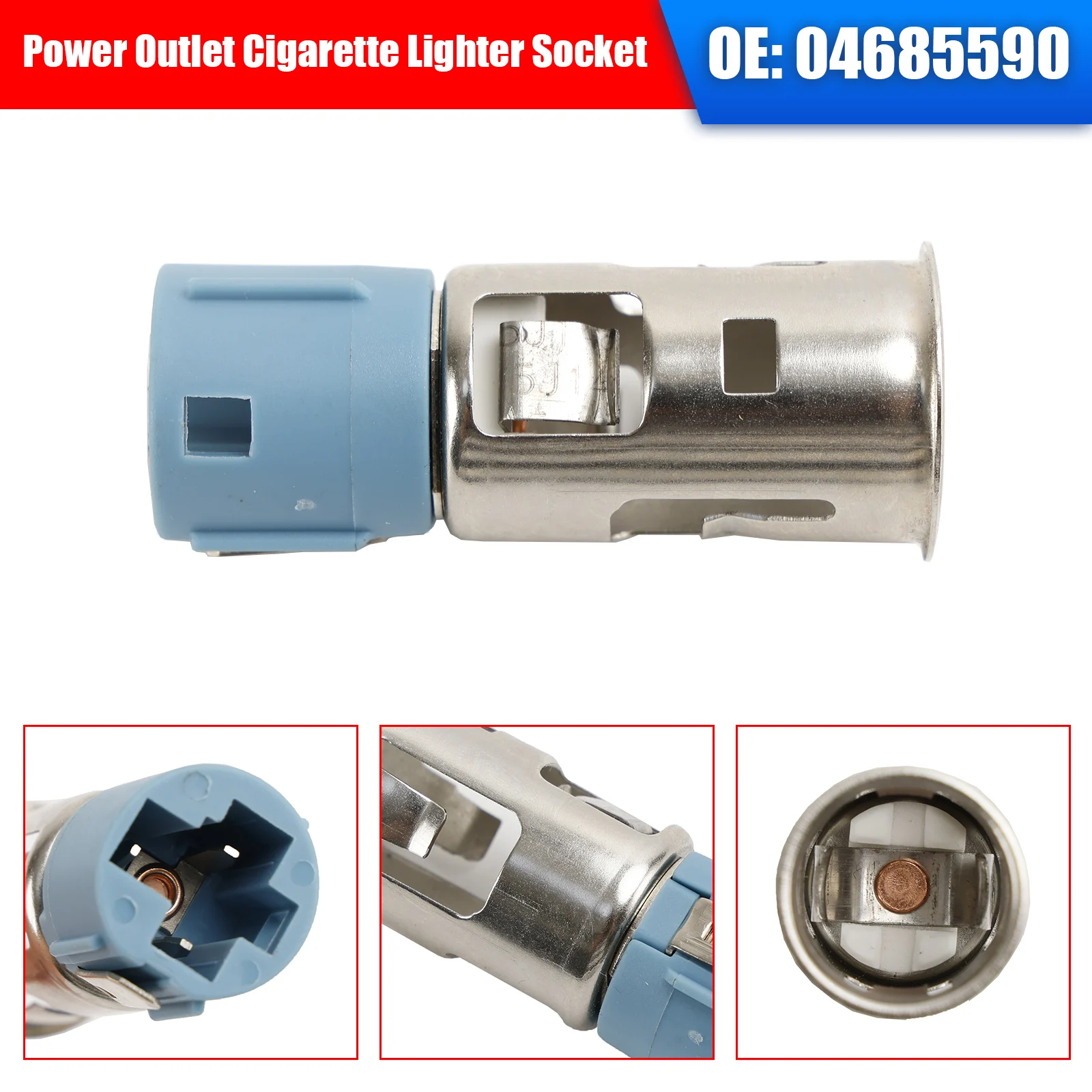 Artudatech Power Outlet Cigarette Lighter Socket 04685590 For Dodge Ram