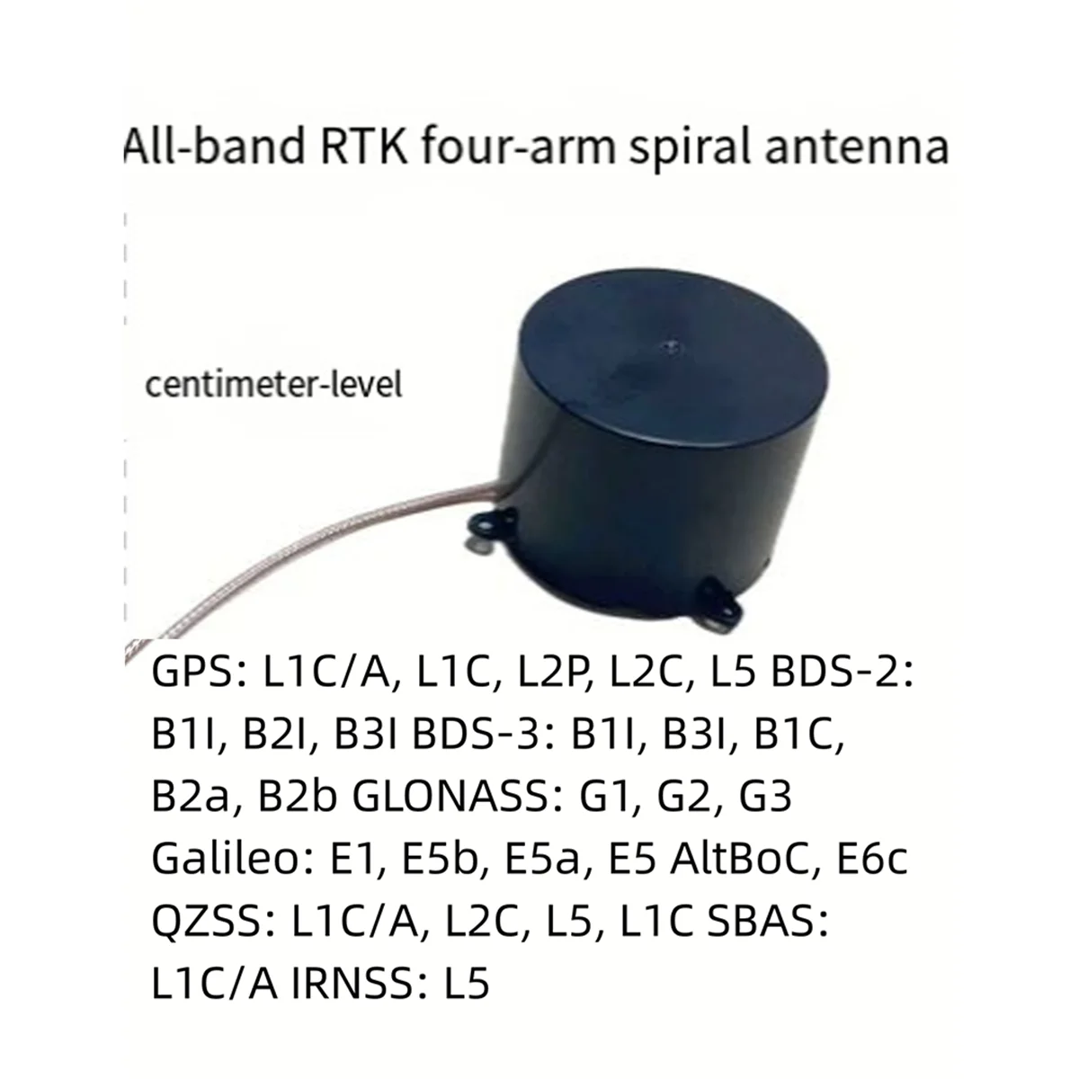 Full-Band Rtk Hoge Precisie Gsips Vierarmige Spiraalvormige Antenne/Ondersteuning Mmcx Interface/Px4 Onbemande