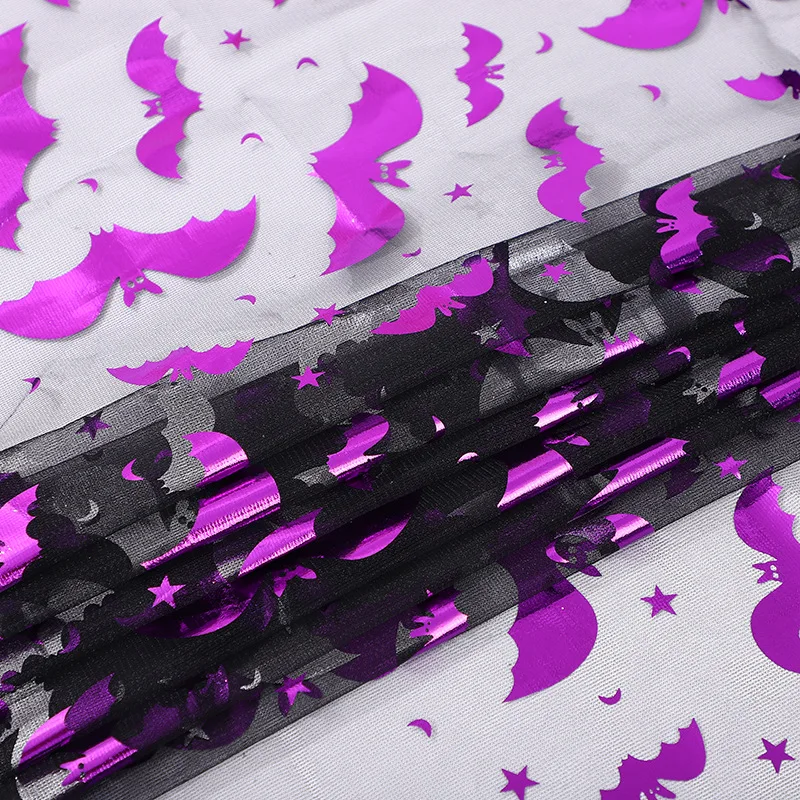 

Черная летучая мышь, бронзовая сетчатая ткань, Хэллоуин, фестиваль призраков, декоративная сетчатая игрушка, юбка-пачка, кружевная ткань