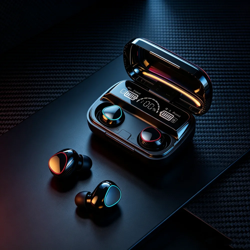 Bluetooth Headphones 9D Stereo High Bass Sport Earphones Handfree Touch Control TWS Wireless Earbuds for all smartphones