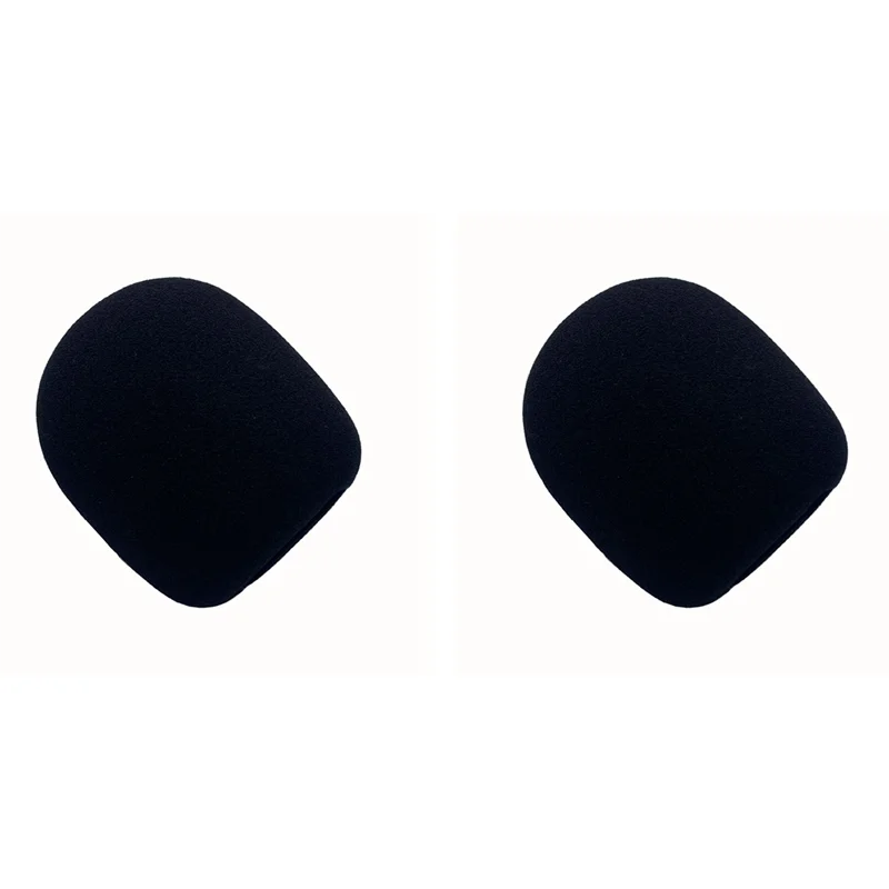 2 uds cubiertas de esponja para micrófono parabrisas de espuma para RODE Wireless GO II-Y47A