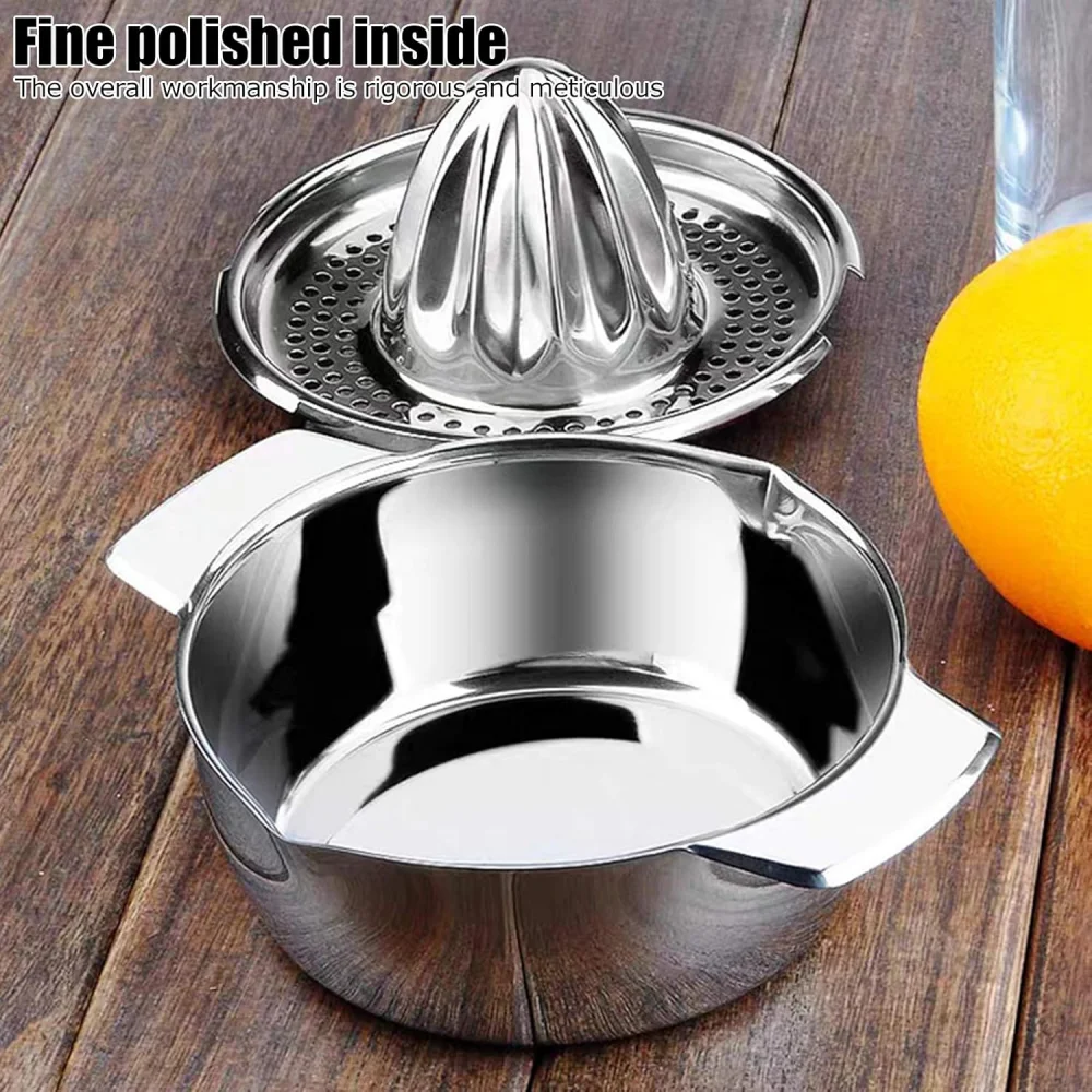 Mini stainless steel manual lemon juicer, orange extruder, fruit press household juicer, suitable for a variety of citrus fruit