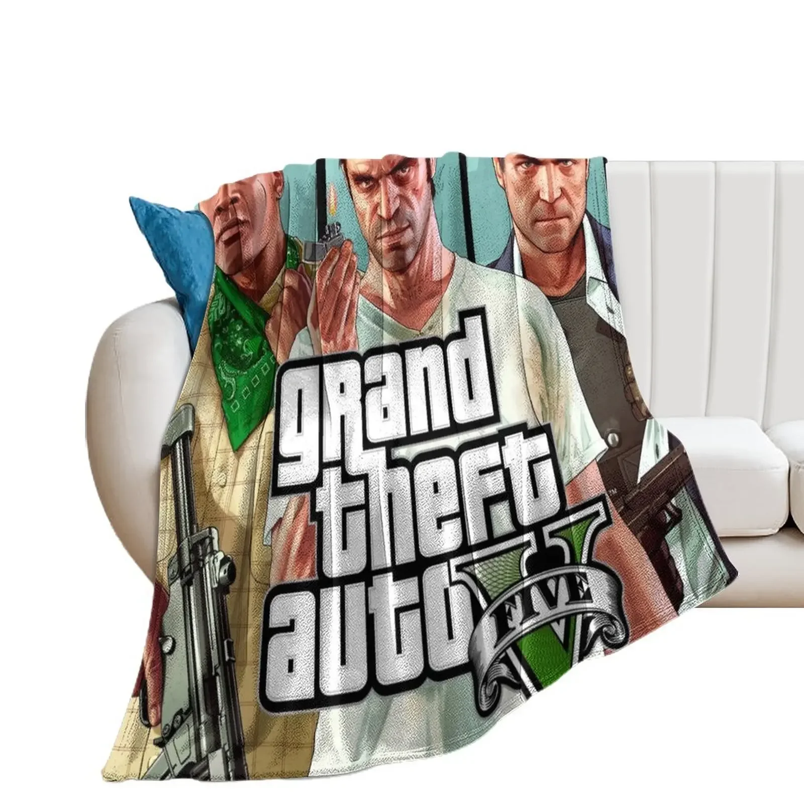 

Onegran GTA theft auto 2021 Throw Blanket Sofas Winter beds halloween For Baby Blankets