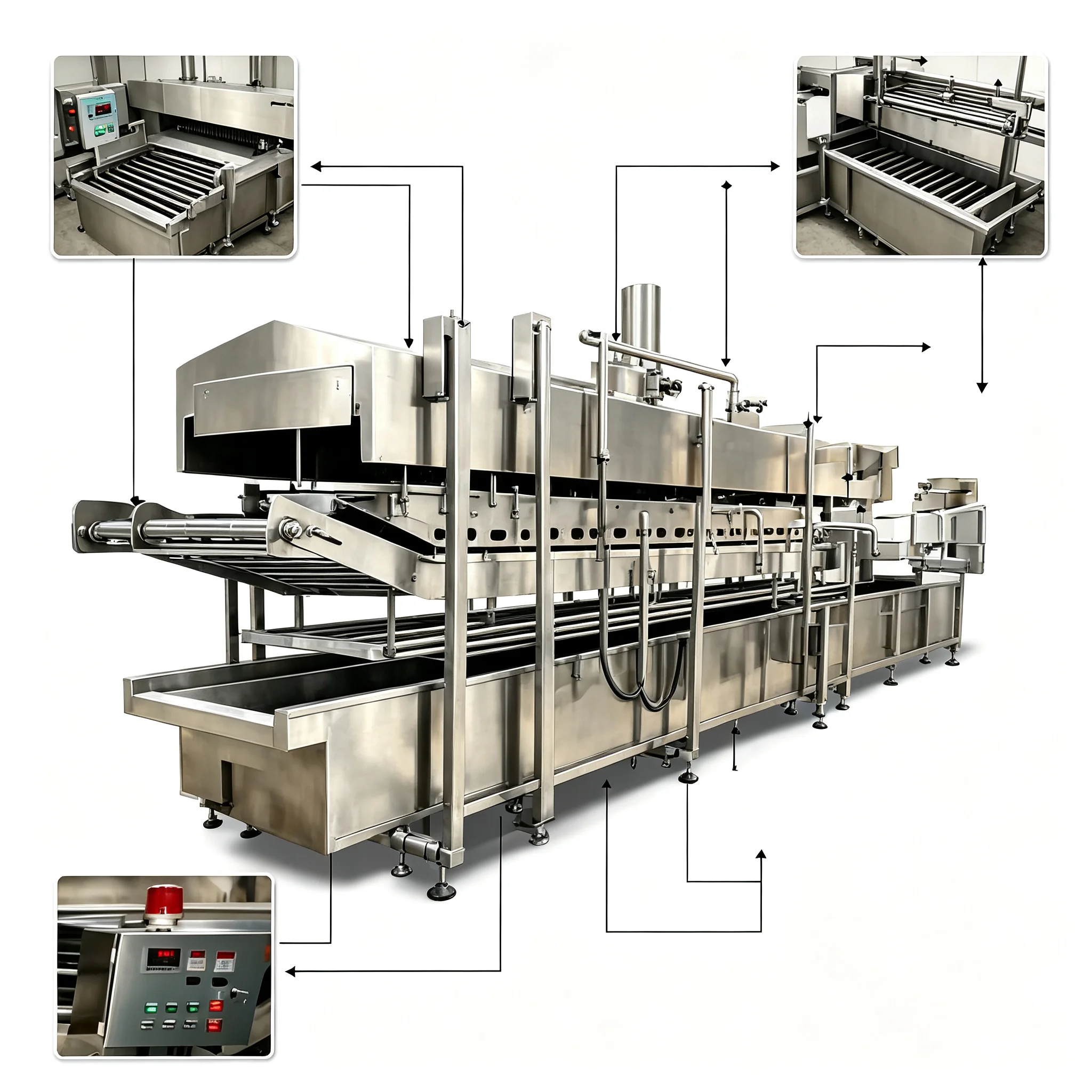Cost‑effective Industrial Frying Equipment Replace Traditional Fryer For High‑volume Snack Output Customized