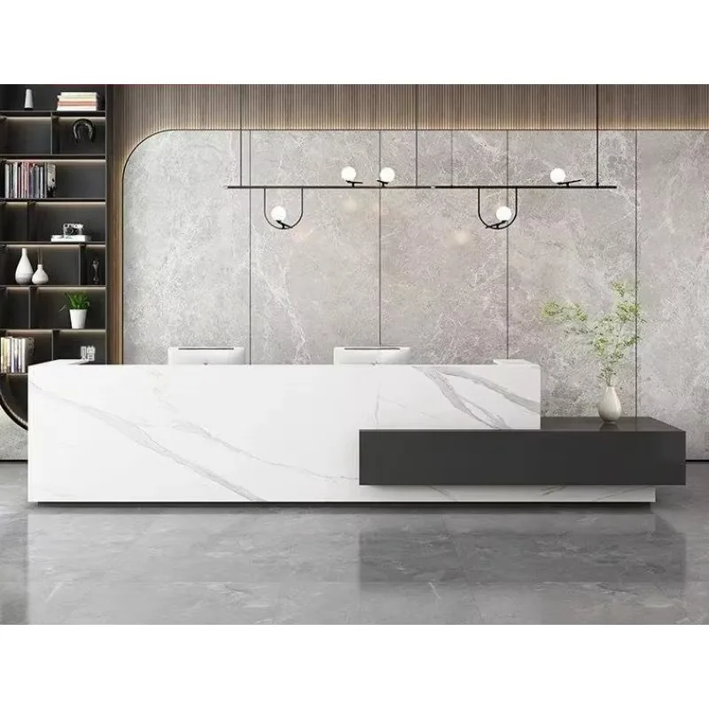 Essential Office Supplies Custom Size Baking Paint Company Welcome Front Desk Hospital Clinic Guidance Reception Desk