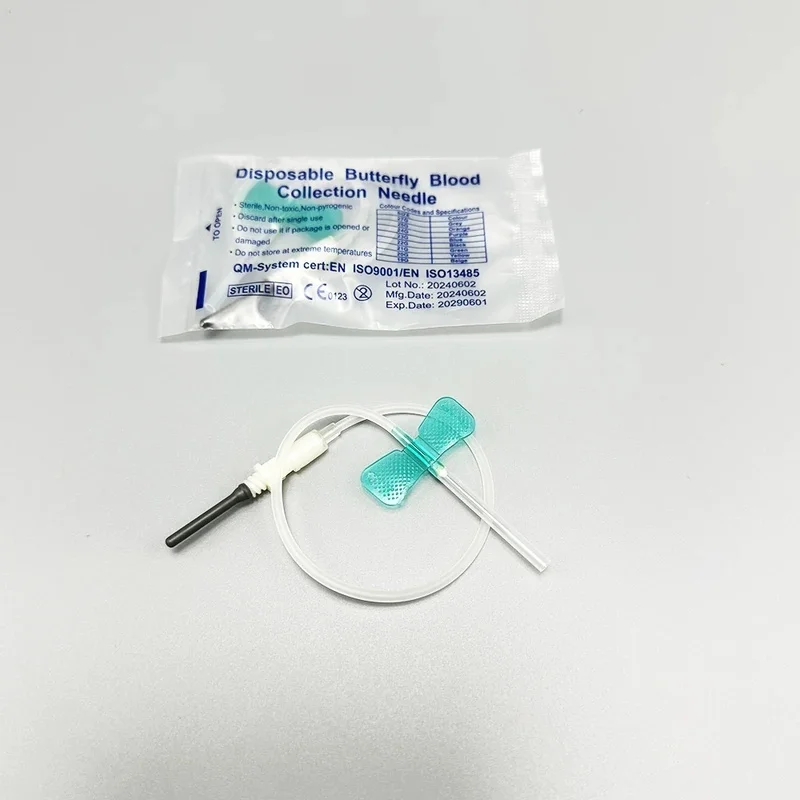 50 Pieces Disposable Butterfly Needles for Blood Collection, Veterinary Use for Cats and Dogs