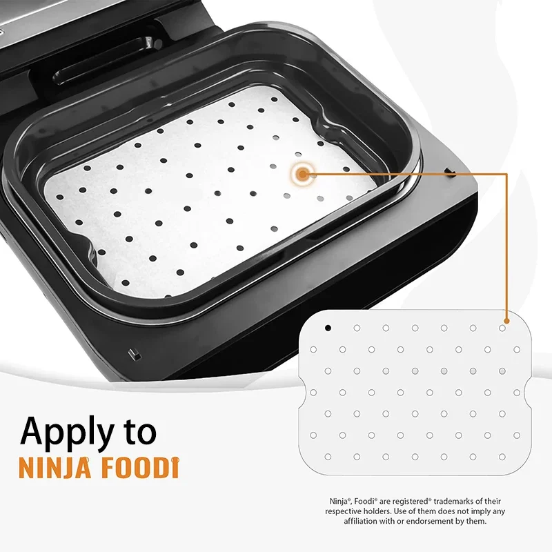 Air Fryer Parchment Paper for FG551 Ninja Foodi Smart XL 6-in-1 Indoor Grill Non-stick Perforated Airfryer Liner Baking Tools