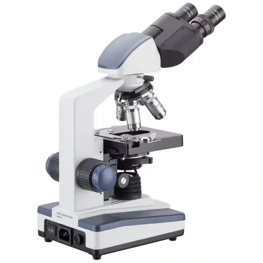 AmScope 40X-2500X LED Lab Binocular Compound Microscope w/ 3D Stage