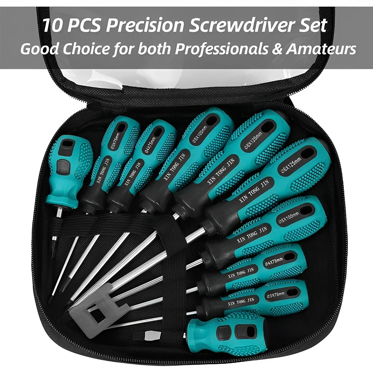 12Pcs Screwdriver Set With Magnetic Household Multifunctional Cross Straight Screwdriver Manual Screwdriver Maintenance Tool