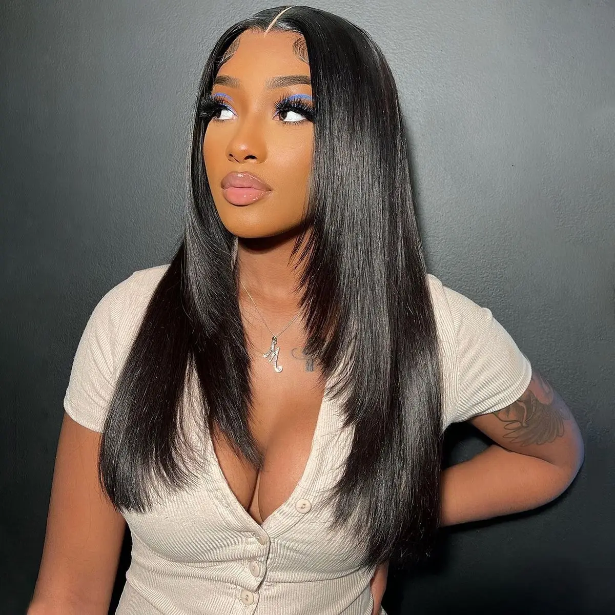 Straight Lace Front Wigs Human Hair HD Transparent Lace Frontal Human Hair Wigs for Women Glueless Wigs Human Hair Pre Plucked