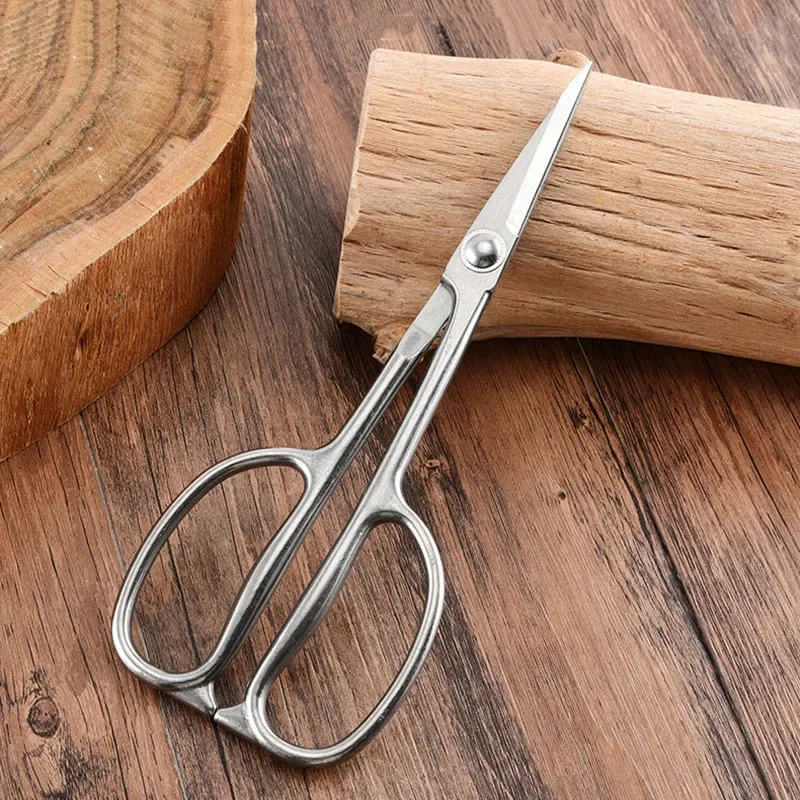 All Steel 210mm Bonsai Tool Pruning Shear Long Handle Scissors Pinch-Proof Grip Protect Hands Design
