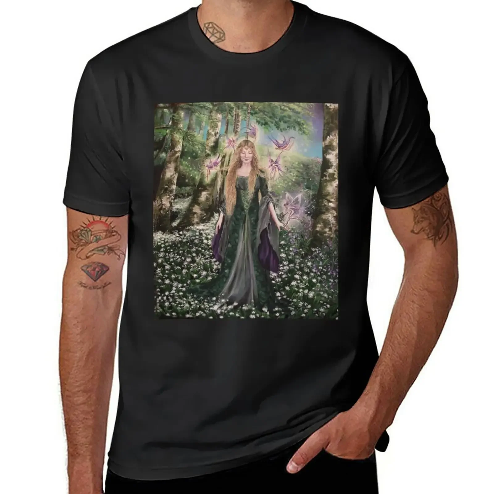 Hannah Titania,on a Midsummer's Eve fairy faerie,fantasy T-Shirt korean fashion cheap stuff big and tall t shirts for men