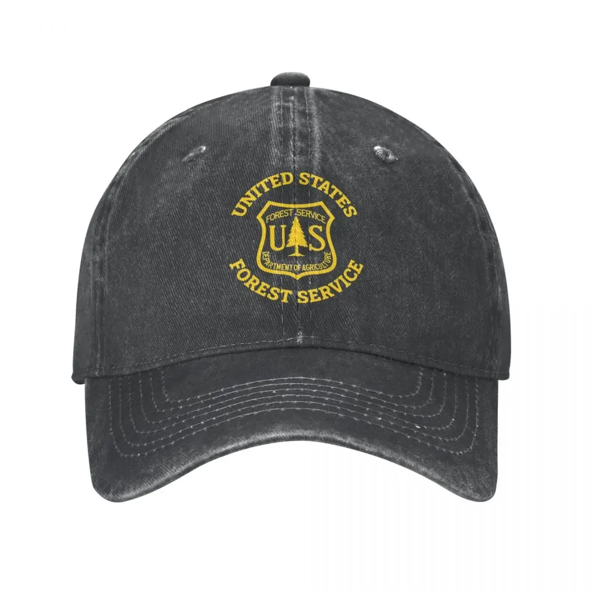 

US Forest Service USFS Male Baseball Caps Funny Washed Caps Original Hat Vintage Hip Hop Summer Summer Hats for Men Women