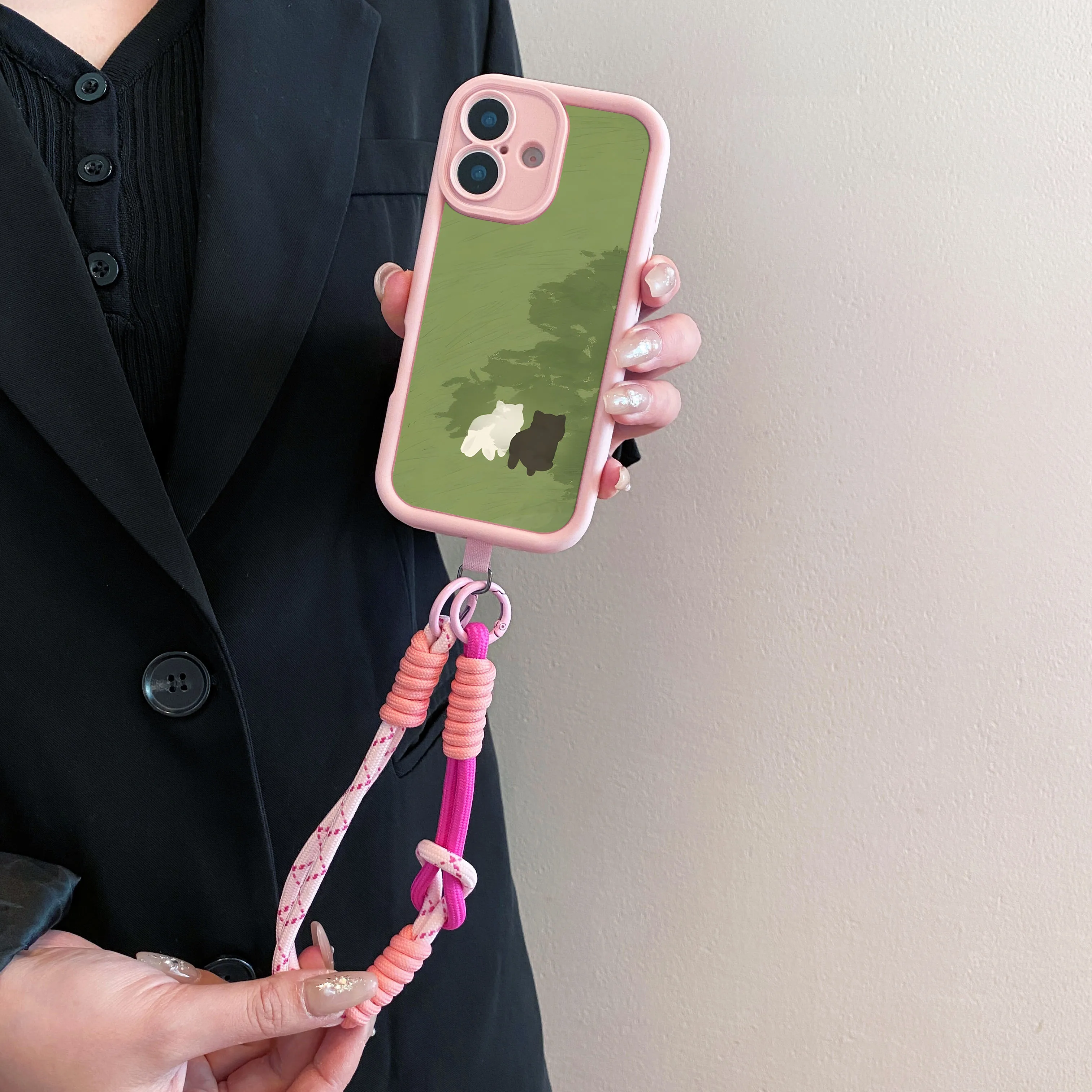 Ypm5 مضحك القط CrossbodyLanyard جراب هاتف ForSamsung A56 55 36 26 16 06 15 35 25 54 34 24 73 71 51 31 72 52 32 14 13 12 17 07