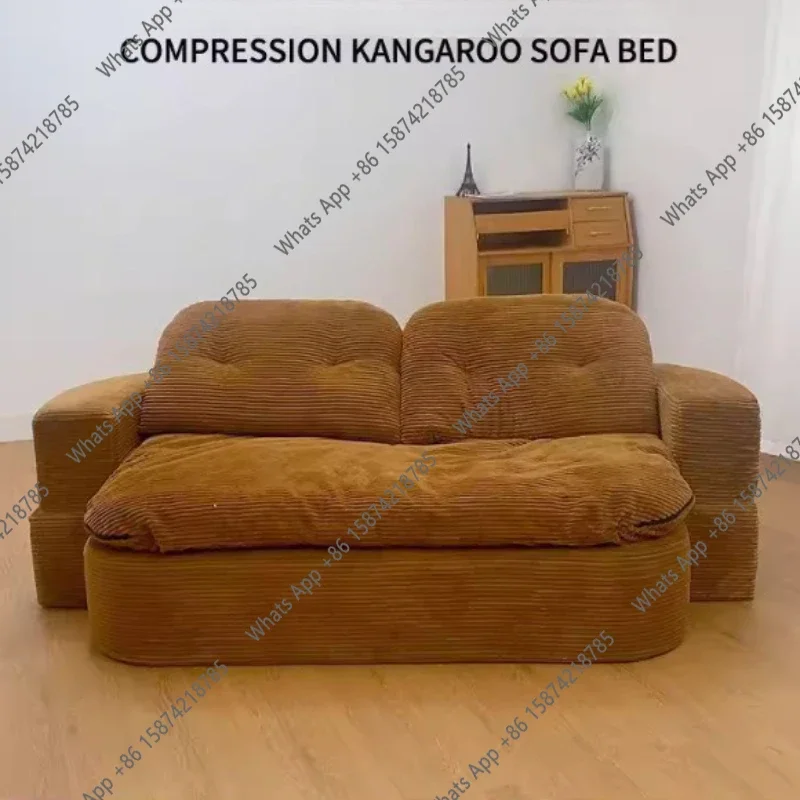 X3 Sm Living Room Compressed Sofa Armchair Chaise Lounges Sofa Convertible Bed Sleeping Lounge Couch Bedroom House Home Furnitur