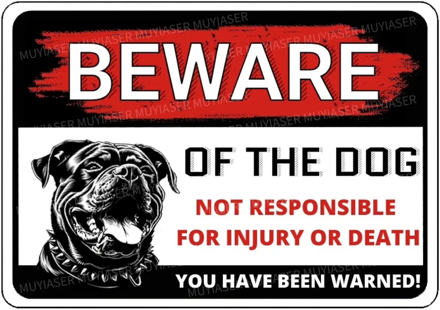 Beware Of The Dog Rottweiler You Have Been Warned Aluminum Metal Tin Signs Outdoor Yard Sign Warning Sign For Fence Yard Ho sign