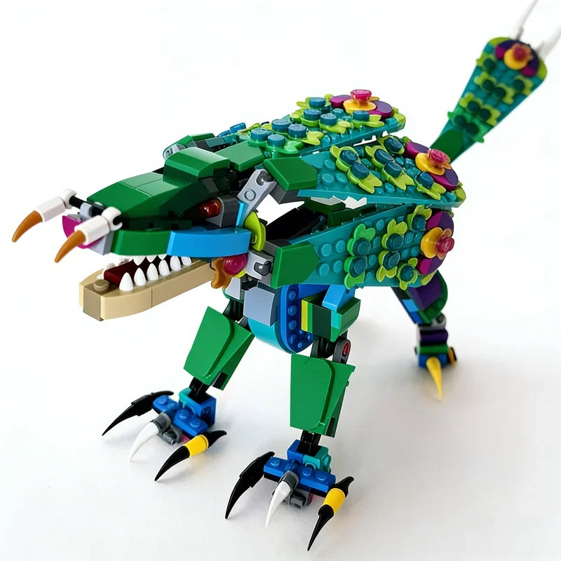 495pcs MOC Jungle Chimera Creator 3 1 Model Building Blocks Architecture Festival Gifts Toy Creative DIY Idea Education