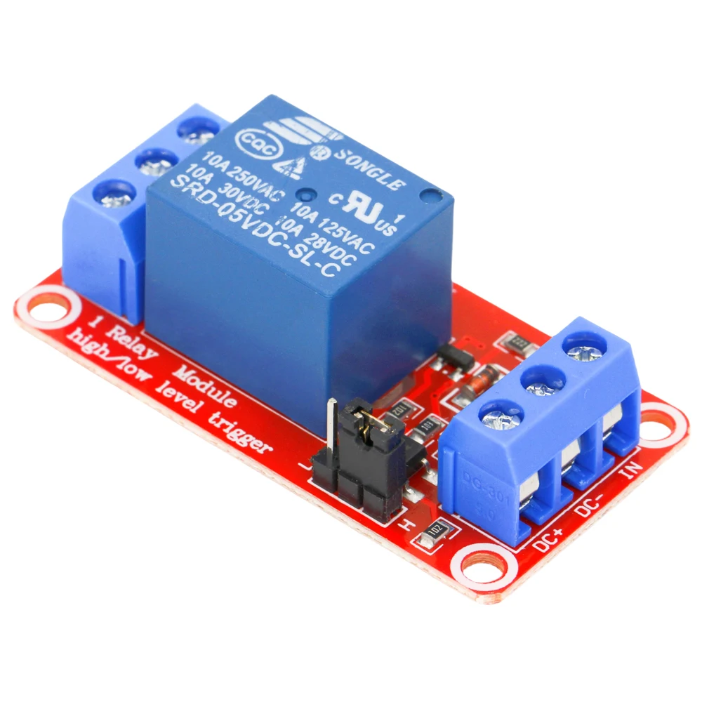 1 Channel 5V 12V 24V Relay Module Board Shield With Optocoupler 12V Relay Module Support High and Low Level Trigger for Arduino