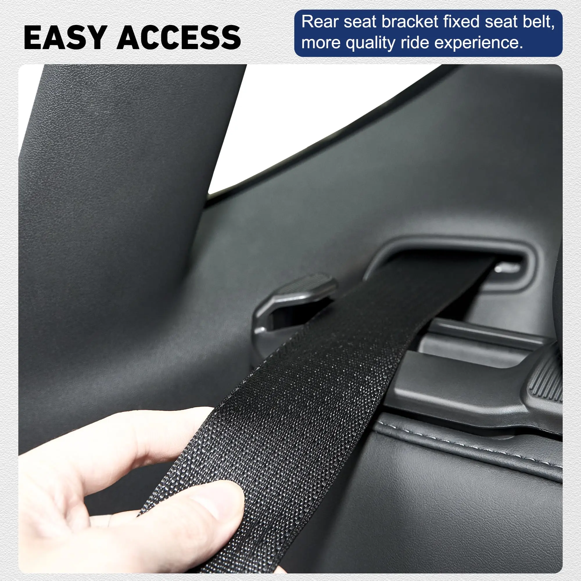 2pcs Seatbelt Guide Holder Compatible with Tesla Model Y Rear Seat Belt Designed for Model Y 2020-2024(2pack)