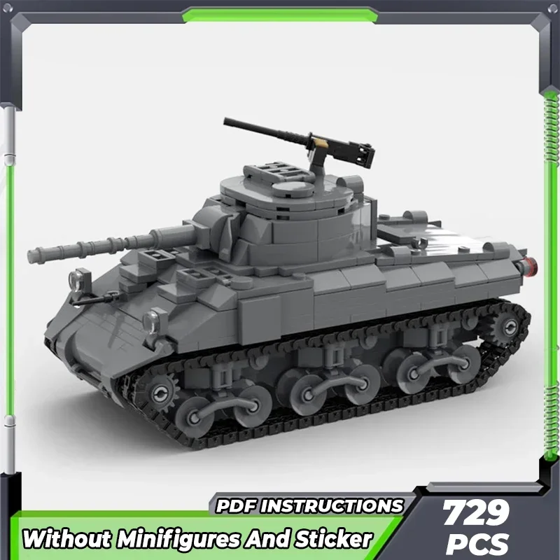 Moc Bouwstenen Militair Model Zware M4 Sherman Tank Technologie Modulaire Blokken Geschenken Speelgoed Voor Kinderen DIY Sets Montage