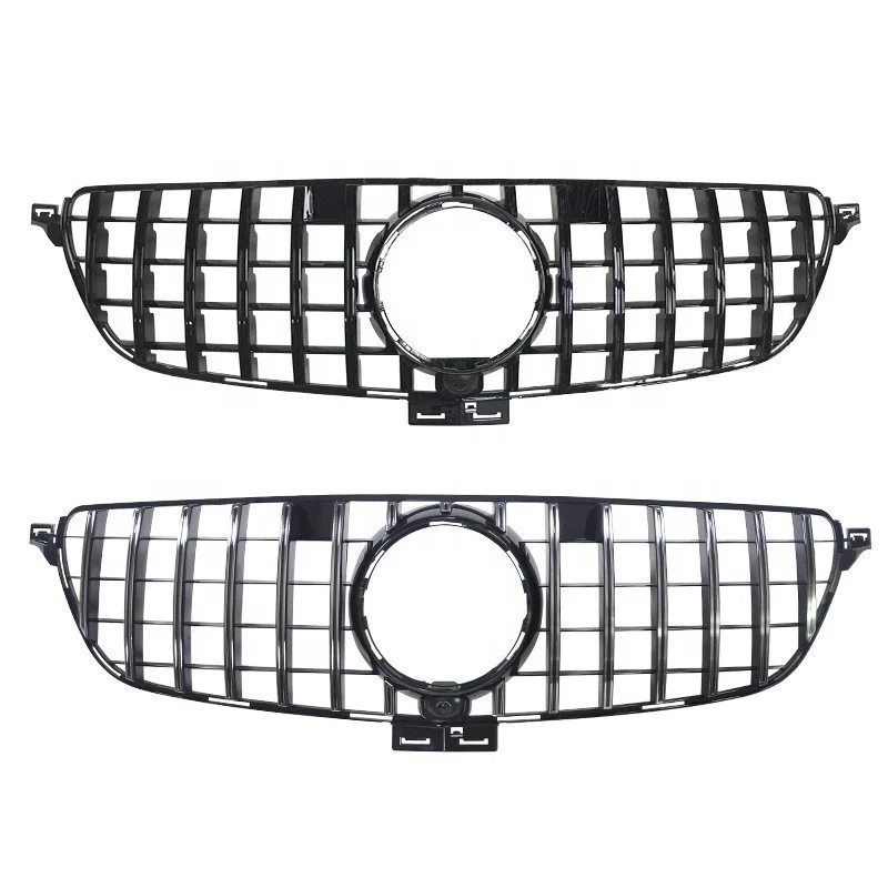 GT style front grille for Mercedes-Benz GLE W166 facelift GLe350 300 400 modification  2016 2017 2018 2019